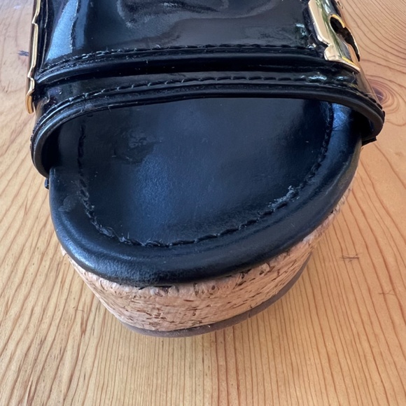 Tory Burch Patti Wedge (black patent leather) Size 9 - Picture 12 of 15